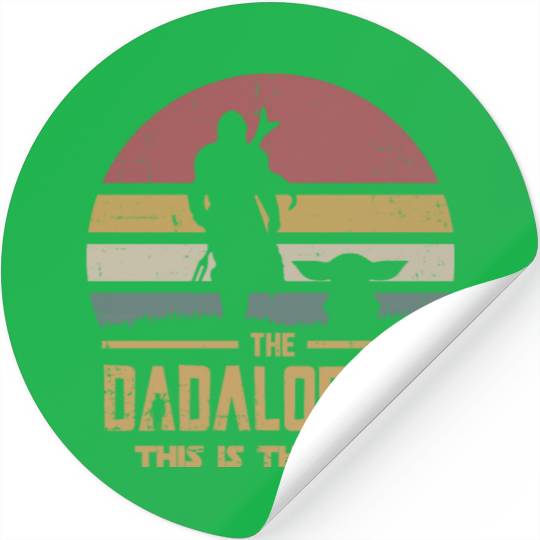 The Dadalorian And Son vintage Stickers