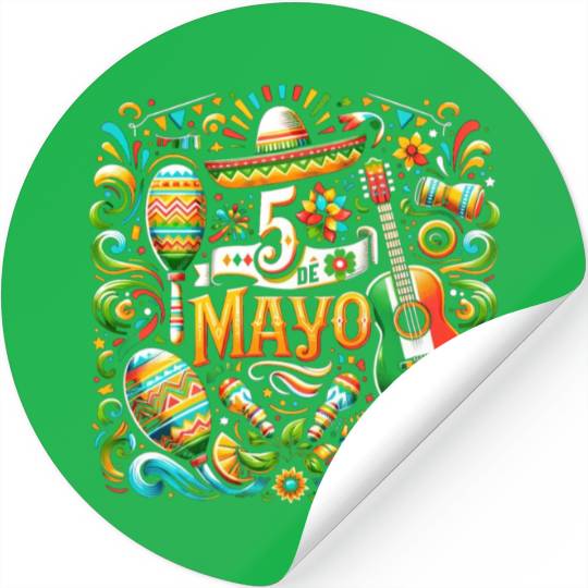 Cinco de Mayo Celebration Stickers