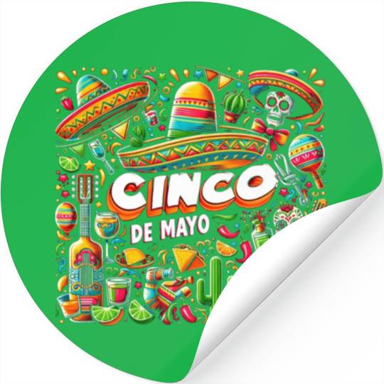 Cinco de Mayo Fiesta Stickers