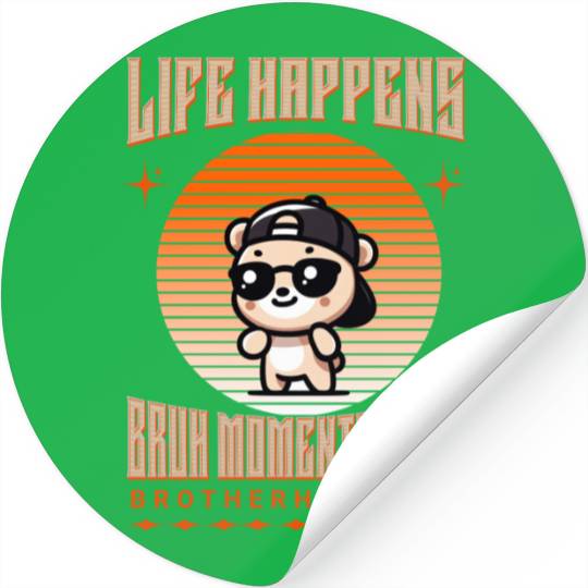 Cool Vibes Bear Stickers