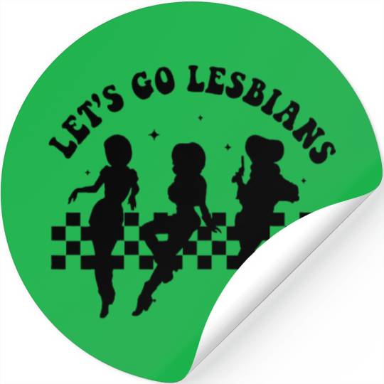 Let's Go Lesbians Subtle Lesbian Stickers