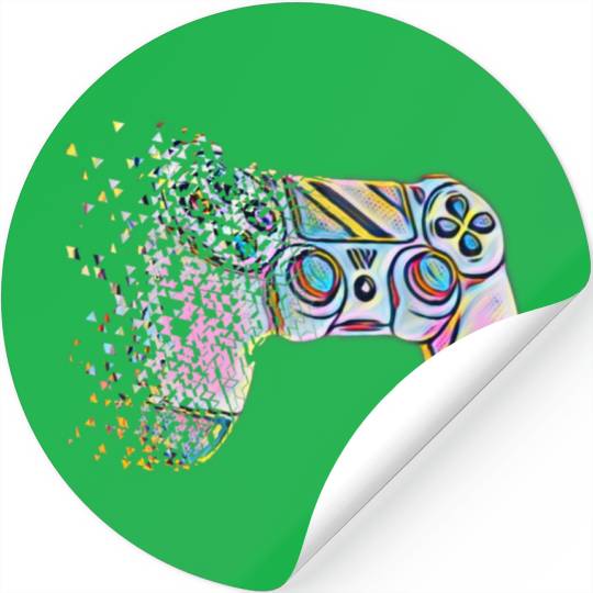 Retro Video Game Controller Clothing Stickers
