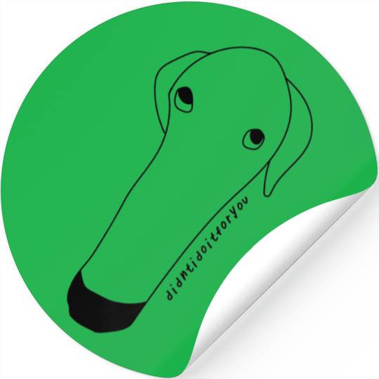 Borzoi Viral MEME letmedoitforyou Clothing Stickers