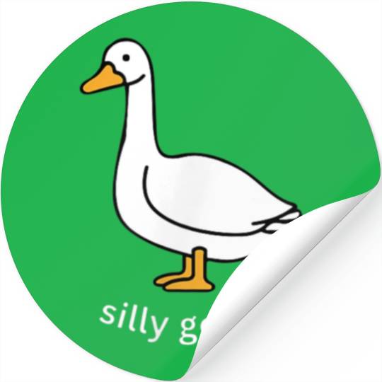Silly Goose Cute Trendy Clothing Stickers