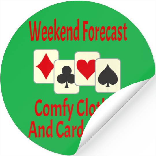 Weekend Forecast Card Player Funny Stickers