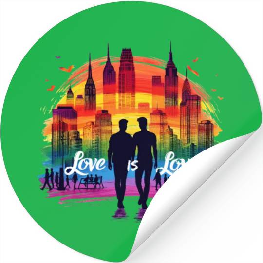 Love is Love: Celebrate Pride and Diversity Stickers