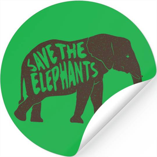 Save the Elephants V2 Stickers