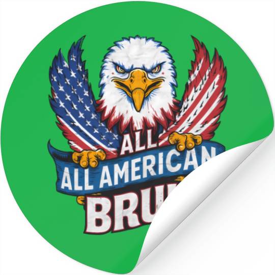 all american patriotic eagle Stickers