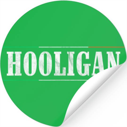 Hooligan Irish Patricks Funny Stickers