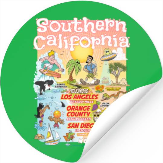 Southern California Paradise Stickers