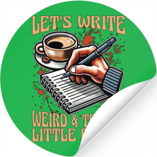 Poetry Lover Let's Write Weird & Tender Literature Stickers