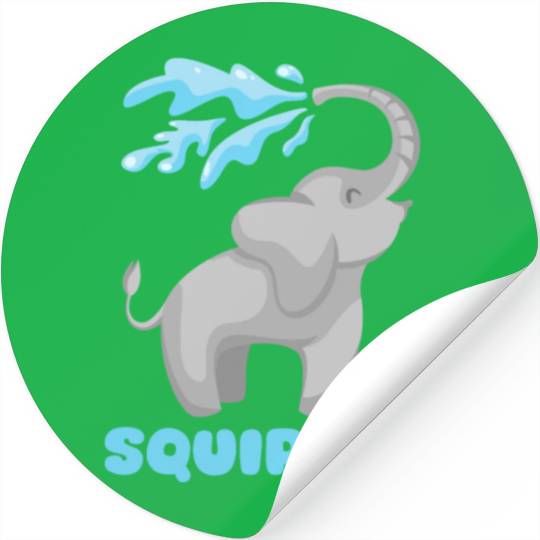 Hilarious Elephant and Inappropriat Gag Nerd, Geek Stickers