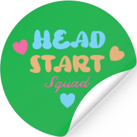 Head Start Squad Homeschool Back to School Stickers