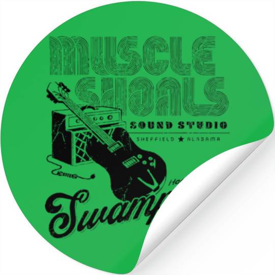 Vintage Muscle Shoals Guitar Stickers