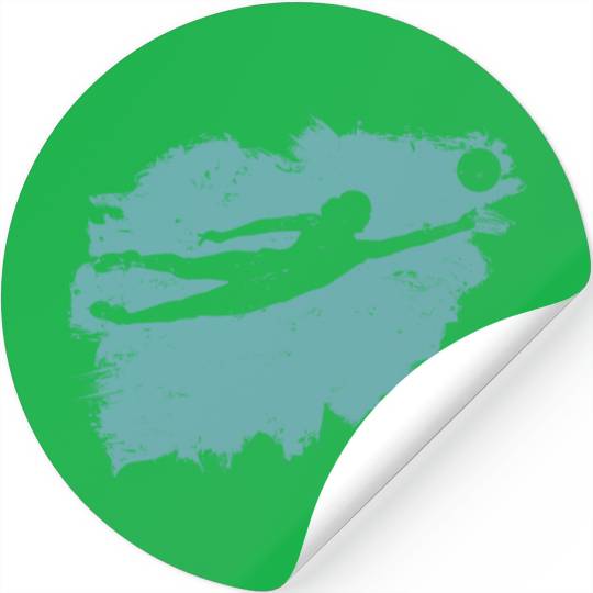 Volleyball Beach Grunge Vintage Stickers