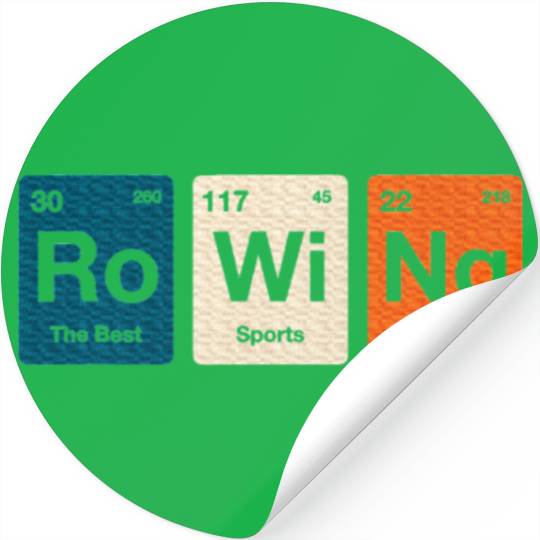 Rowing Periodic Table Elements Stickers