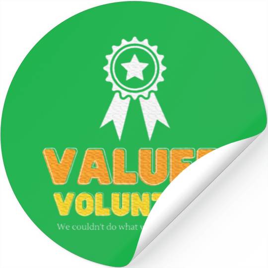 Volunteer Appreciation Ribbon Stickers