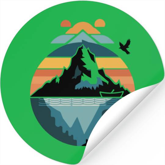 The Mountains Are Calling Classic Stickers