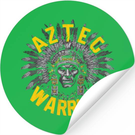 Aztec Warrior Indigenous Mexican Aztec Jaguar Stickers