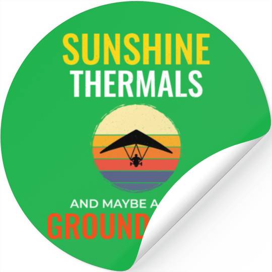 Hang Gliding Air Sports Adventure Soaring Pilot Stickers