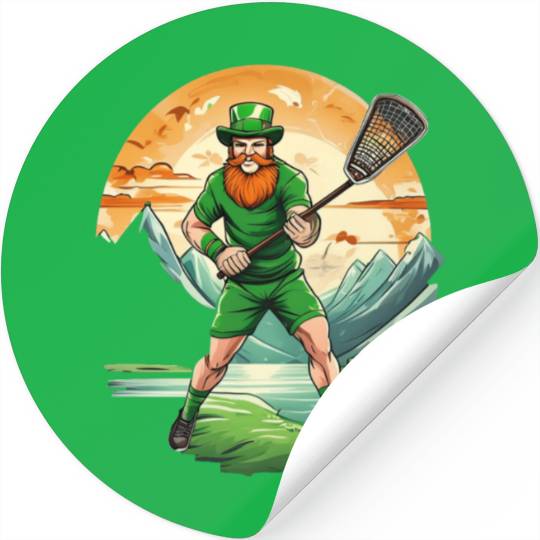 St. Patrick's Day Shamrock St Paddy's Day Lacrosse Stickers