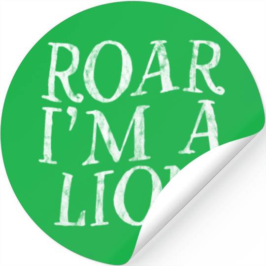 Roar I'm A Lion 3 Stickers