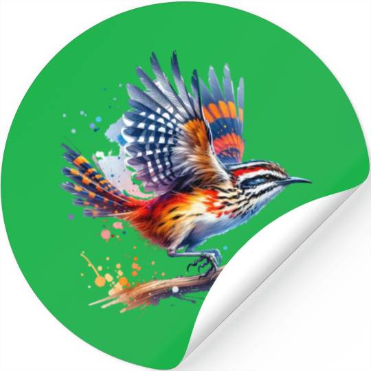 Australian Logrunner in Flight Stickers