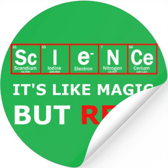 Science magic chemistry elements Stickers