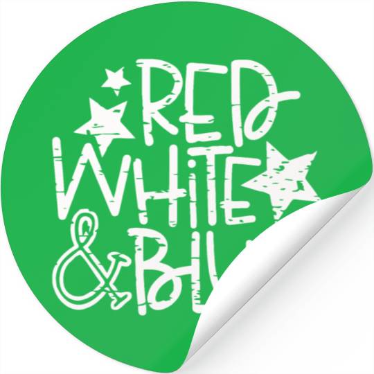 Red White And Blue Stickers