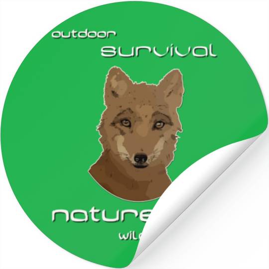 cute fox wilderness nature outdoor Stickers