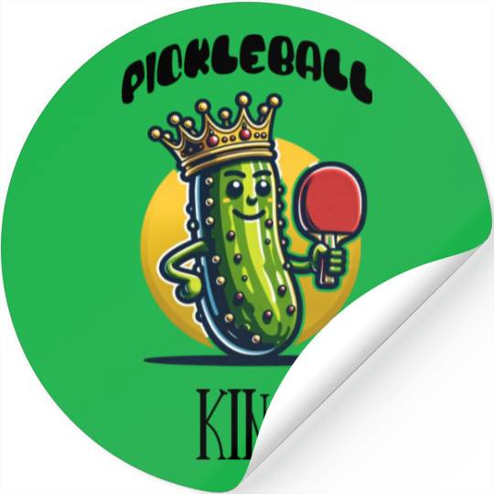 Pickleball King Stickers