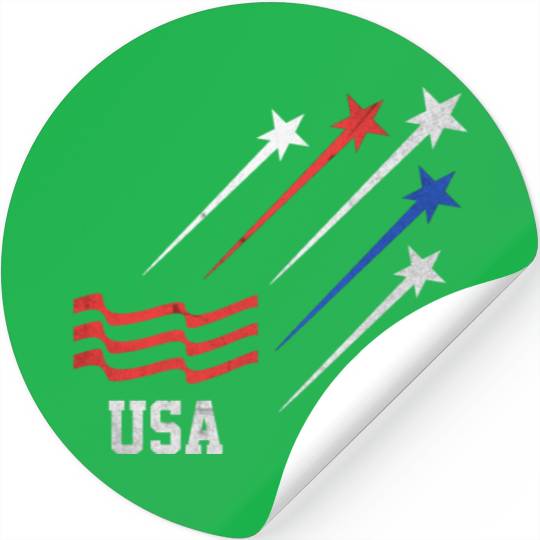 Patriotic 4th Of July USA Stickers