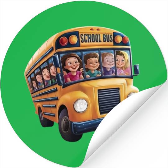 School Bus Adventures Stickers
