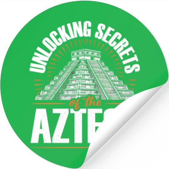 Aztec Pyramid Mayan Indigenous Mexican Aztec Stickers