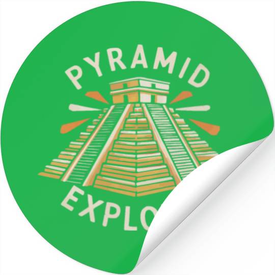 Aztec Pyramid Mayan Indigenous Mexican Aztec Stickers