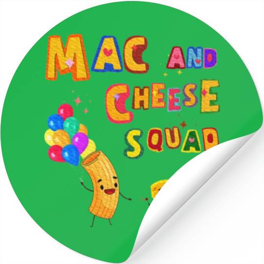 Macaroni And Cheese Mac Cheese Squad Lover Stickers
