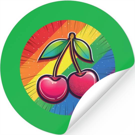 LGBTQ Cherry Stickers