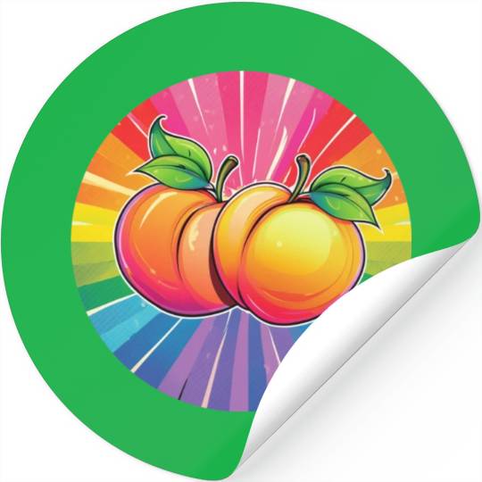 LGBTQ Peach Stickers