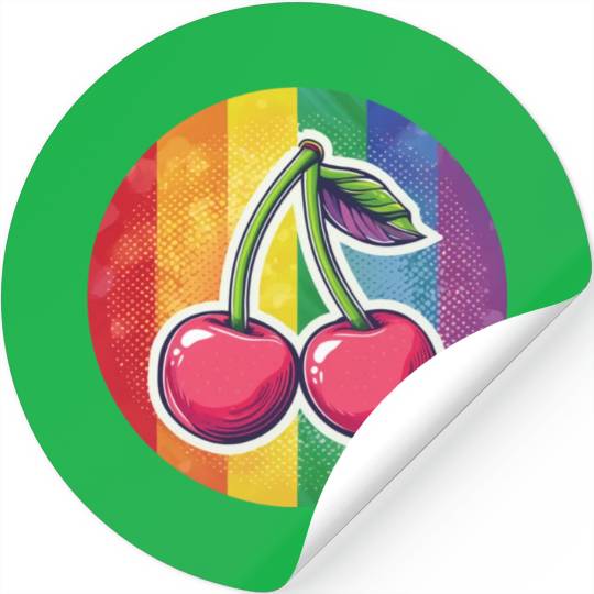 LGBTQ Cherry Stickers