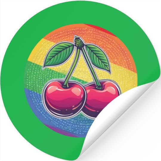 LGBTQ Cherry Stickers