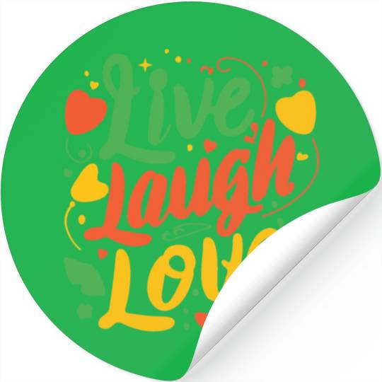 live laugh love Stickers