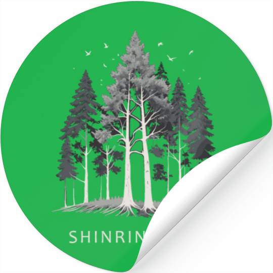 Shinrin Yoku Japanese Nature Forest Bathing Stickers