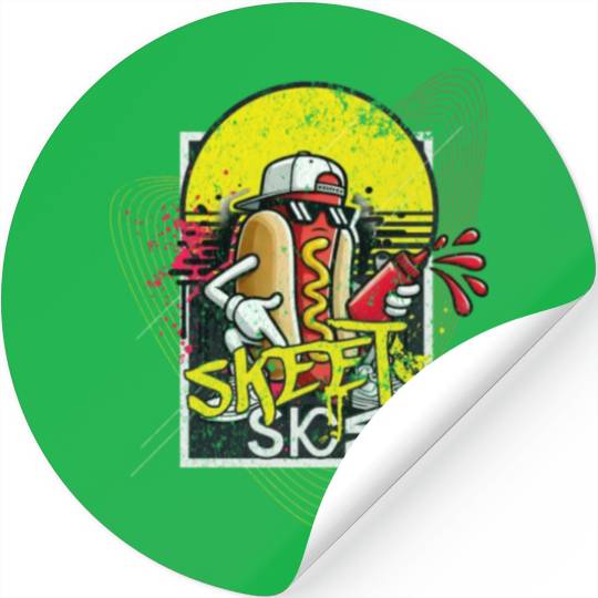 Funny Hot Dog Lover Stickers