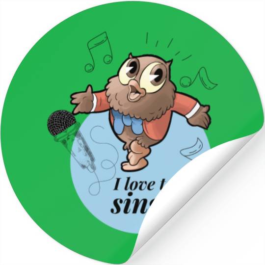 Owl Jolson I love to Singa! Stickers