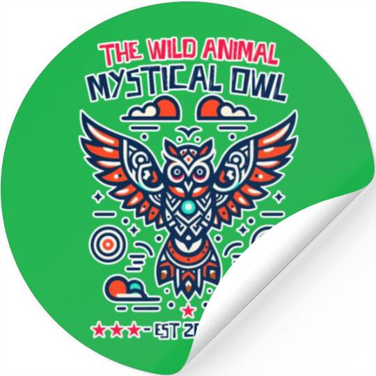 supernatural mystical owl Stickers