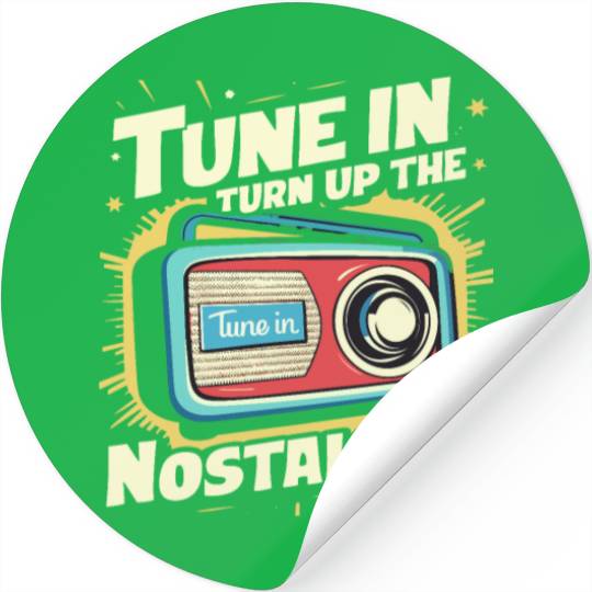 Tune In, Turn Up the Nostalgia with Vintage Radio Stickers