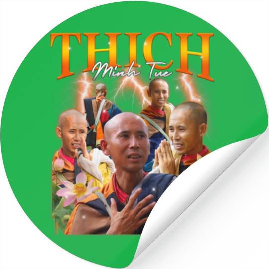 Monk Thich Minh Tue Bootleg Stickers