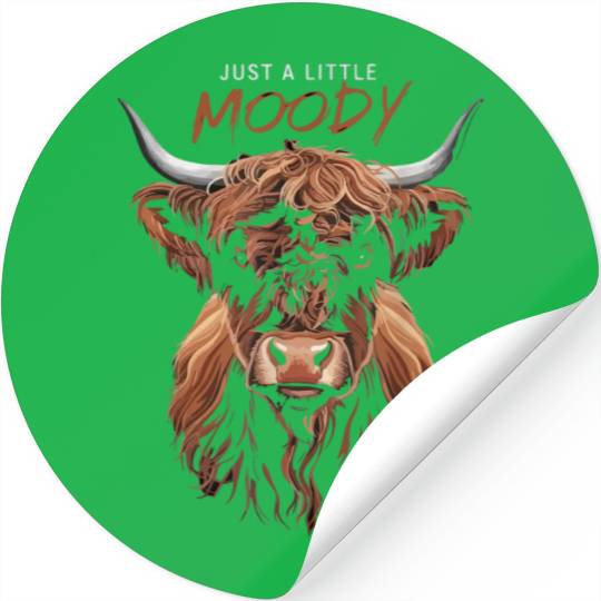 Highland Cow Cattle Animal Stickers