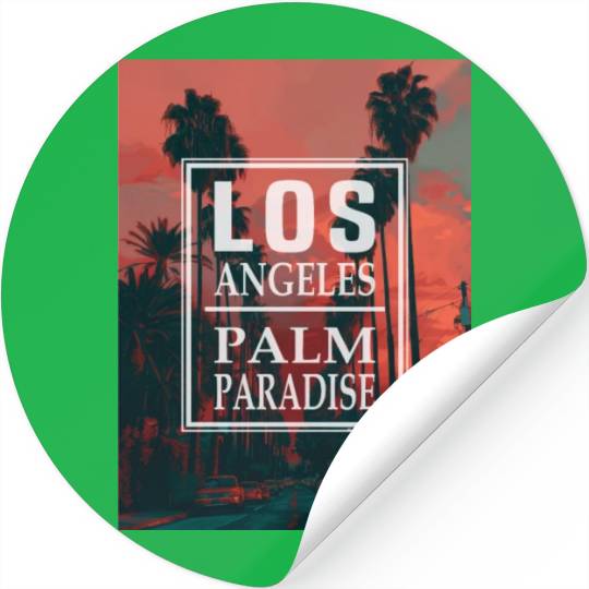 Los Angeles Palm Paradise Stickers