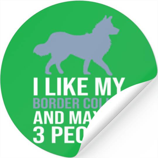 Funny Dog Lover Border Collie Stickers